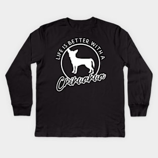 Chihuahua Kids Long Sleeve T-Shirt